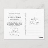 Freude verbreiten, frohe Weihnachtsgrüße, Foto der Postkarte (Rückseite)