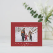 Freude verbreiten, frohe Weihnachtsgrüße, Foto der Postkarte (Stehend Vorderseite)