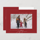 Freude verbreiten, frohe Weihnachtsgrüße, Foto der Postkarte (Vorne/Hinten)