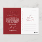 Freude verbreiten, frohe Weihnachtsgrüße, Foto der Postkarte (Rückseite)