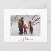 Freude verbreiten, frohe Weihnachtsgrüße, Foto der Postkarte (Vorderseite)