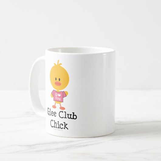 Freude-Verein-Küken-Tasse Kaffeetasse (Vorderseite Links)