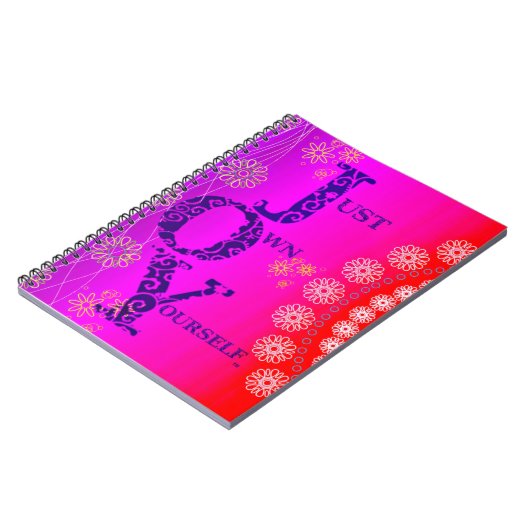 FREUDE vibrierend Notizblock (Linke Seite)