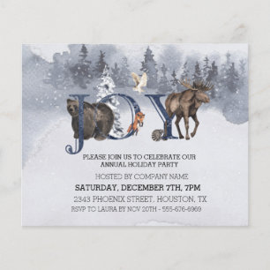 FREUDE Wald-Weihnachts-Feiertags-Unternehmens I Flyer