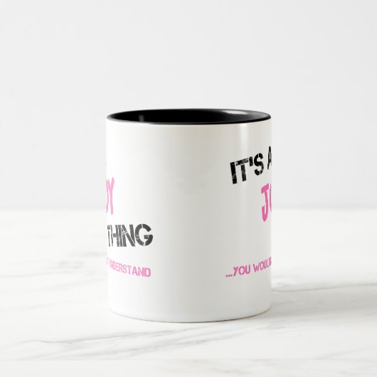 Freude, was man T - Shirt nicht verstehen würde Zweifarbige Tasse (Mittel)