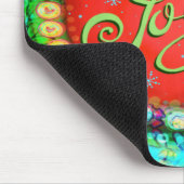 Freude Weihnachten Moderne Inspirivity Mousepad (Ecke)