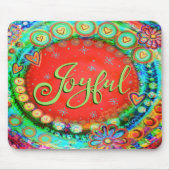 Freude Weihnachten Moderne Inspirivity Mousepad (Vorne)