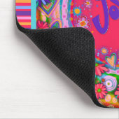 Freude Weihnachten Moderne Strip-Inspirivity Mousepad (Ecke)