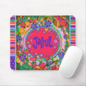 Freude Weihnachten Moderne Strip-Inspirivity Mousepad (Mit Mouse)