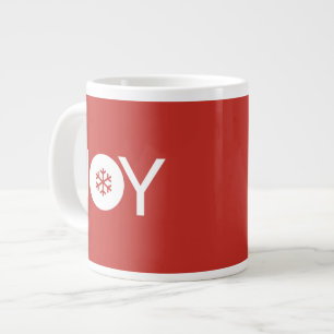 Freude Weihnachten Riesige Rote Kaffeetasse Jumbo-Tasse