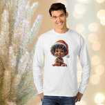 Freude Weihnachtself Männer T-Shirt<br><div class="desc">Er got ein neues Spielzeug! Mit der KI wurde die Vision zum Leben erweckt.</div>