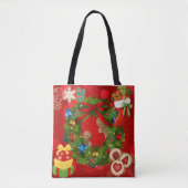 Freude Weihnachtskranz Lebkuchen Feiertags-Tasche Tasche (Vorderseite)