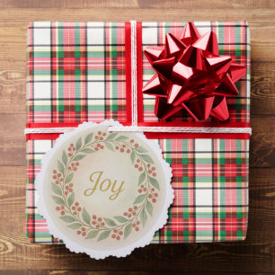„Freude“ Weihnachtsornament aus Aquarell Ornament Karte
