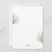 Freude. Weihnachtswald in Aquarellen Feiertagskarte (Rückseite)