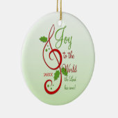 Freude zum Weltchristlichen Weihnachten Carol Keramikornament (Rechts)