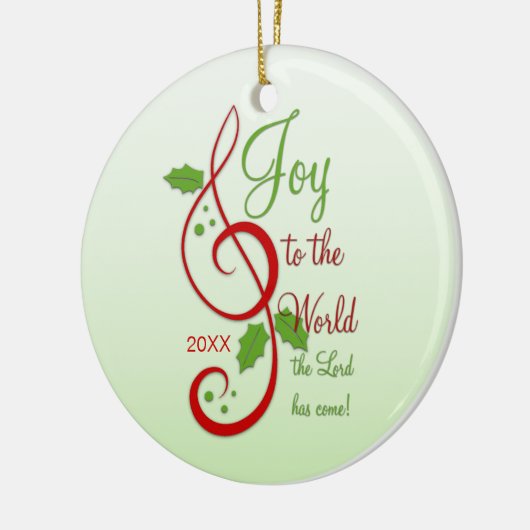 Freude zum Weltchristlichen Weihnachten Carol Keramikornament (Links)