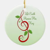 Freude zum Weltchristlichen Weihnachten Carol Keramikornament (Hinten)