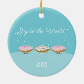 Freude zur Verzierung der Weltschaumgummiring-| Keramikornament (Hinten)