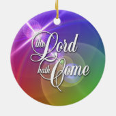 Freude zur Welt Keramikornament (Hinten)