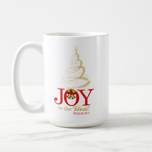 "Freude zur Welt" Weihnachtsscripture-Tasse Kaffeetasse (Links)
