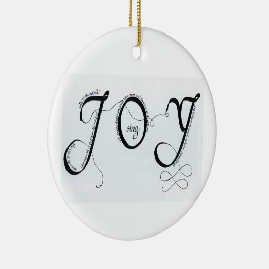 Freude zur Weltverzierung Keramikornament (Rechts)