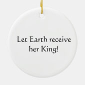 Freude zur Weltverzierung Keramikornament (Hinten)