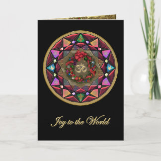Freude zur Weltweihnachtskarte Feiertagskarte