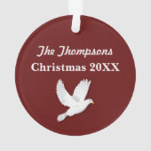 Freude zur Weltweihnachtsverzierung Ornament (Rückseite)