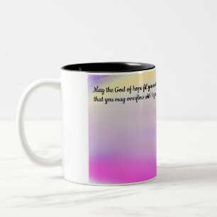 Freude zweifarbige tasse