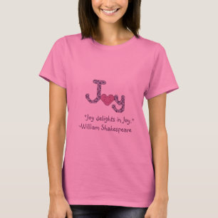 Freudefreuden in Freude William Shakespeare-Zitat T-Shirt