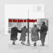 Freuden des Winters Postkarte (Vorne/Hinten)