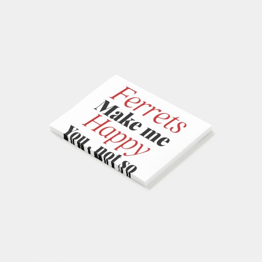 Freuden machen mich glücklich, dass du nicht so gl post-it klebezettel (angewinkelt)