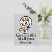 Freudenaffe Postkarte (Stehend Vorderseite)