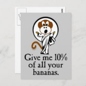 Freudenaffe Postkarte (Vorne/Hinten)