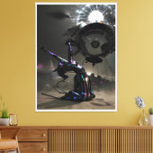 Freudenausbruch Leinwanddruck (Insitu (Wohnzimmer))