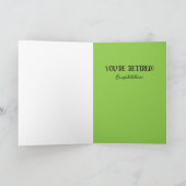 Freudenausschüttung geklappte Grußkarte Karte (Innenseite)