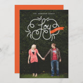 Freudenblatt-Foto Feiertagskarte (Vorne/Hinten)