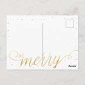 Freudenblaue Aquarellfarben Postkarte (Rückseite)