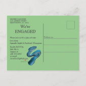 Freudender afrikanischer Dschungel Einladung Postk (Rückseite)