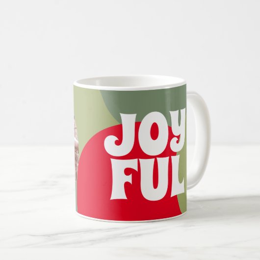 Freudendes Foto Weihnachtsfeiertage Jahreszeit Kaffeetasse (VorderseiteRechts)