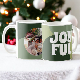 Freudendes Foto Weihnachtsfeiertage Jahreszeit Kaffeetasse