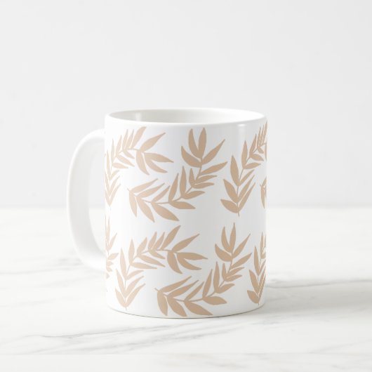 Freudene Blätter Kaffeetasse (Vorderseite Links)