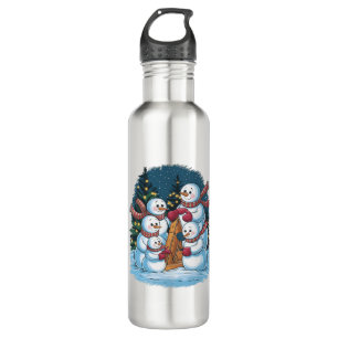 Freudenfamilie Snowman Edelstahlflasche