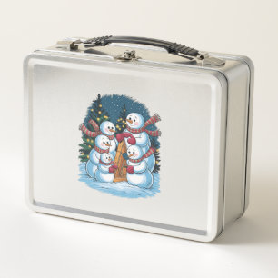 Freudenfamilie Snowman Metall Brotdose
