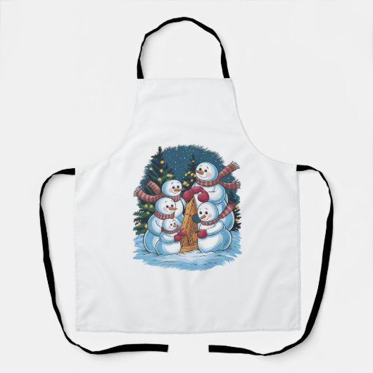 Freudenfamilie Snowman Schürze (Vorderseite)
