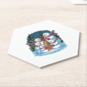 Freudenfamilie Snowman Untersetzer (angewinkelt)