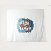 Freudenfamilie Snowman Wandteppich (Vorderseite (Horizontal))