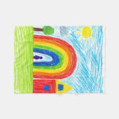Freudenfarben Fleecedecke (Vorderseite (Horizontal))