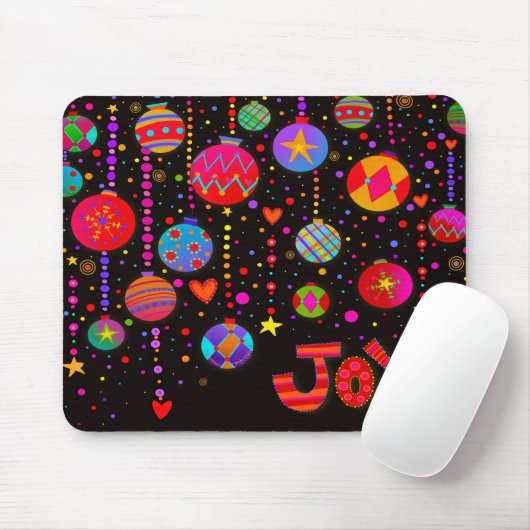 Freudenfarbene Weihnachtsschmuck-Inspirivity Mousepad (Mit Mouse)