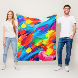 Freudenfarbige Explosionszeichnung Fleecedecke